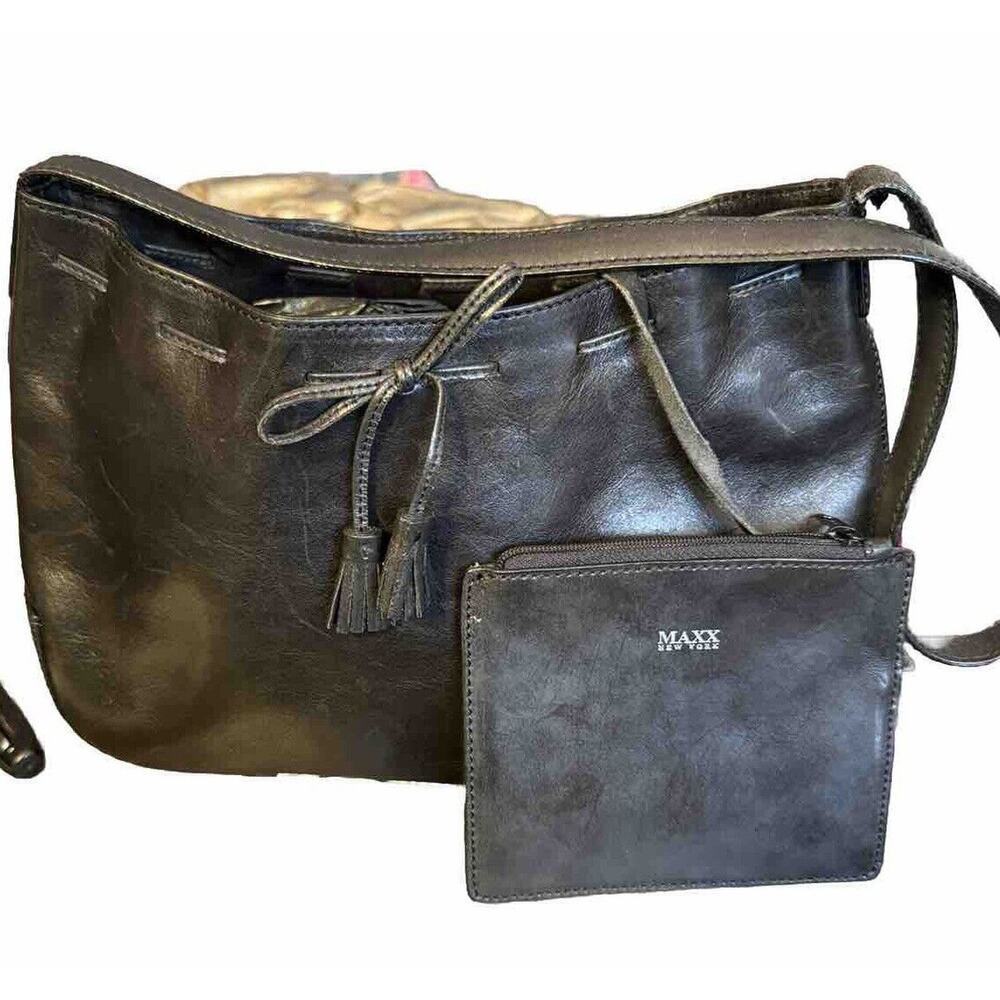 Max New York Italian Leather Purse With Card/ Change Wallet